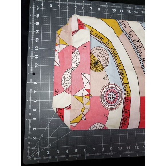 Tory Burch Bag Printed Canvas Tote EUC Summer Pool Picnic Beach All Over Print - Picture 11 of 12